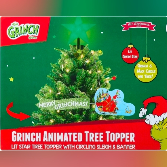 Mr. Christmas Other - Grinch Animated Tree Topper - Green